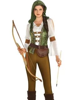 Mesdames Robin Hood Huntress Costume Robe Fantaisie femme ad