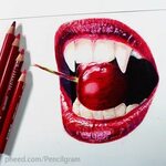 Lip Bite Drawing Related Keywords & Suggestions - Lip Bite D
