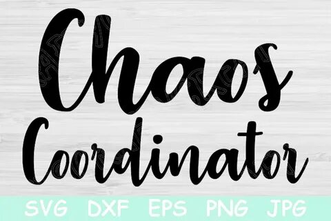 Chaos Coordinator Svg, Funny Mom Svg. Grafik von TiffsCrafty