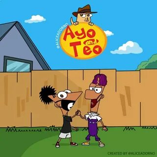 Ayo and Teo - versão Fineas e Ferb by @aliceadorno #cartoon 