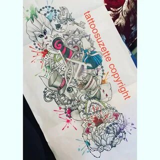 Alice In Wonderland Sleeve Tattoo Ideas * Half Sleeve Tattoo