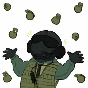 Drew some Siege emoticons for my friend’s Discord... - Vyn's