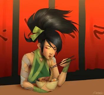 musicat na Twitteri: "ramen time! #LeagueOfLegends #Akali #f