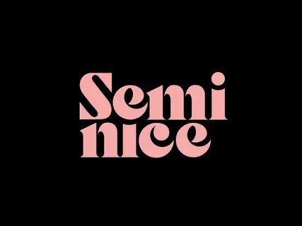Semi Nice Goods Typography inspiration, Typography, Typograp