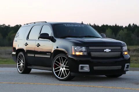 Lowered and Magnuson Supercharged 2010 Tahoe on 24s - Trinit