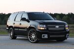 Lowered and Magnuson Supercharged 2010 Tahoe on 24s - Trinit