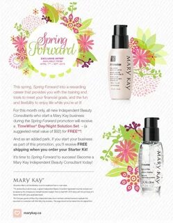 Join my Mary Kay Team in the month of April and receive the 