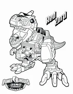 Tyrannosaurus Rex Coloring Page - Power Rangers - The Offici