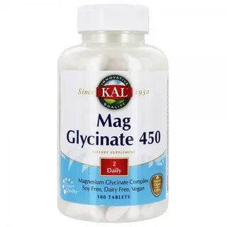 Kal 450 Mg Magnesium Glycinate Capsules, 180 Count - LifeIRL