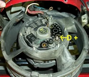 Alternator Wiring Diagram B+ D+ W : 88 Ford Alternator Wirin