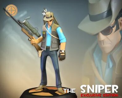 Team Fortress 2: The BLU Sniper Exclusive Statue Gaming Head