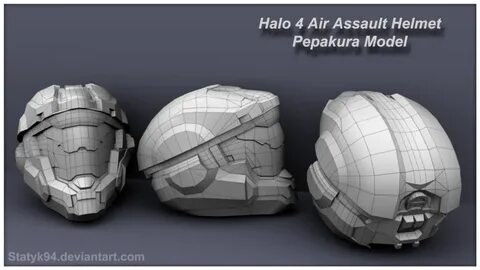 Halo 4 Air Assault Helmet - Pepakura by statyk94 on deviantA