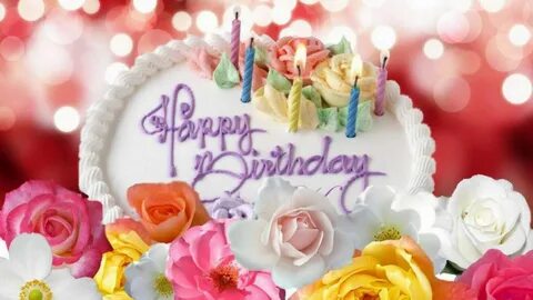 Beautiful Rose Cake Happy Birthday Image Wallpapers Free Dow