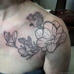 34 Wonderful Magnolia Tattoos On Shoulder - Tattoo Designs -