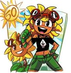 Tomboy Sunflower Plants vs. Zombies Know Your Meme