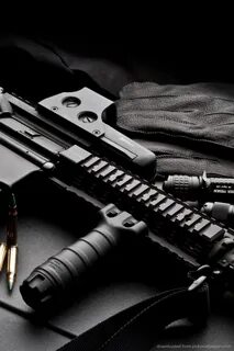 Free download Download Black Colt M4 Rifle Wallpaper For iPh