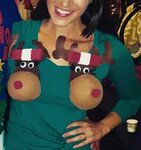 Dress up your nipple as a little red-nosed reindeer for the 