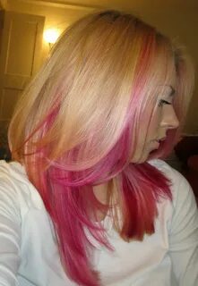 Gorgeous hot pink and blonde hair! ♥ Pink blonde hair, Pink 