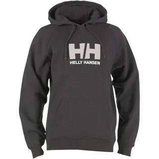 Helly Hansen Mens HH Logo Hoody Black/Grey/White Hooded swea