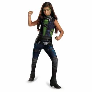 Guardians Of The Galaxy Marvel Classic Gamora Child Costume 