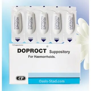 Doproct Suppository, hemorrhoids, anal fissures