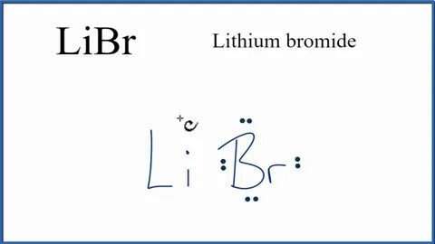 How to Draw the Lewis Dot Structure for LiBr Lithium bromide