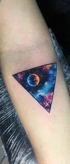 geometric galaxy tattoo © tattoo artist Adrian Bascur 💕 ✨ 💕 