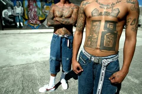 MichaEL HarrEL Gang tattoos, Ms-13, 18th street gang