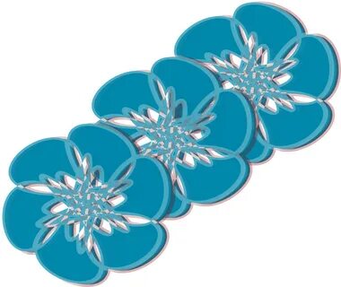 Download Blue Flower Clipart Teal Flower - Blue Flowers .png