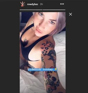 Bec Rawlings Heats Up Your Smartphone With Side Boob Sunday 