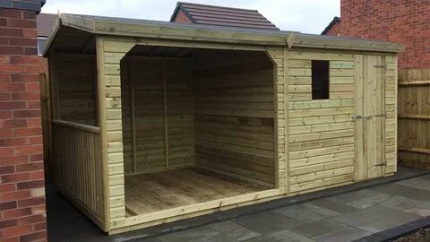 16 x 8ft Wooden Garden Shed \ Gazebo Partition for Hot Tub -