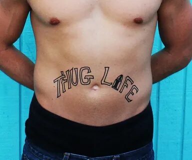 Thug Life Temporary Tattoos