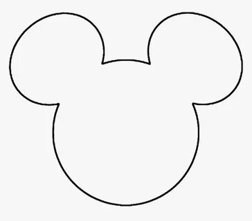 Transparent Mouse Hand Png - Mickey Mouse Face Out Line, Png