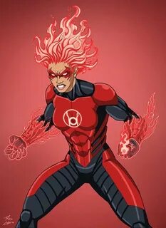 Red Lantern (Rankorr)Earth-27 Dc comics art, Comic villains,