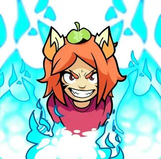 ArtStation - Angry Lil Yumiko 🔥 🔥 🔥 - Brawlhalla fanart