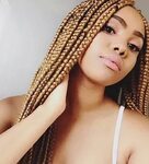 23 Cool Blonde Box Braids Hairstyles to Try #10. Honey Blond