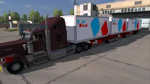 Скачать American Truck Simulator "Прицеп "Reefer double-trai