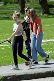 ELLA PURNELL, SAMMI HANRATTY and SOPHIE NELISSE Out in Vanco