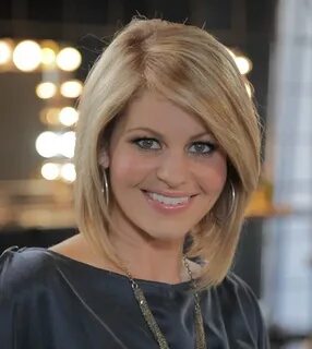 Candace Cameron, lovely hair! Angled bob haircuts, Angled bo