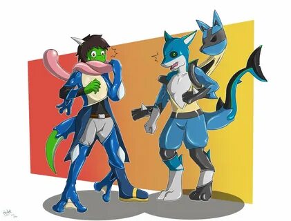 Greninja and Lucario Living Suit Pt 1 by TheEzyGuy -- Fur Af