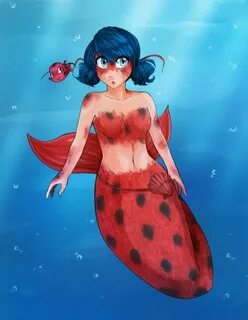 Mermaid AU-1 by micchiyume Miraculous ladybug, Ladybug, Lady