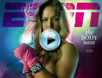 Ronda Rousey, Current Women’s MMA Champion, Poses for ESPN T