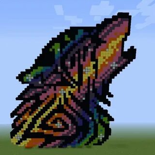 Minecraft Rainbow Pixel Art Grid - Pixel Art Grid Gallery