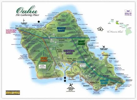 Oahu - The Gathering Place Oahu map, Oahu, Hawaii vacation