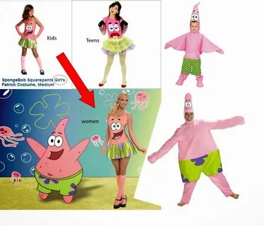 Unisex Spongebob Patrick Star Inflatable Child Costume Body 