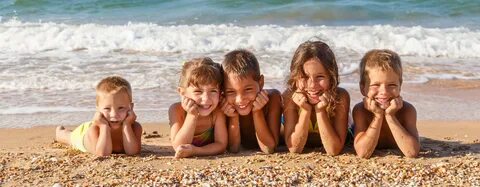 Five kids on the beach Club de plage Royan - Club ABC Pontai