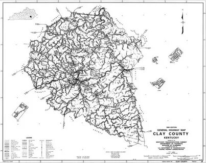 Clay County KY map clay.gif (3320 × 2640) Clay county, Map, 