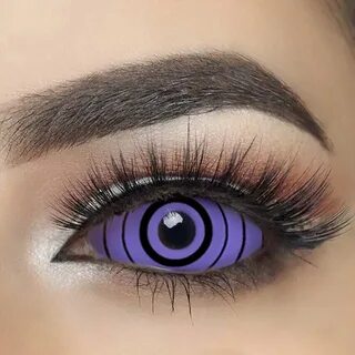 Fresh lady full eye halloween color contacts sclera rinnegan