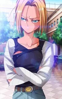 Dbz, Krillin And 18, Manga Anime, Anime Art, Android 18, Naruto Girls, Anim...