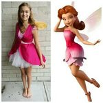 Upcycled Peter Pan Costume Custom Rosetta Fairy Costume pink